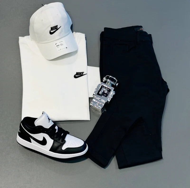 Kit Nike + Air Jordan low + Perfume Brinde