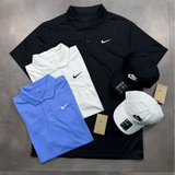 Kit 3 camisas Nike + 2 bonés H86