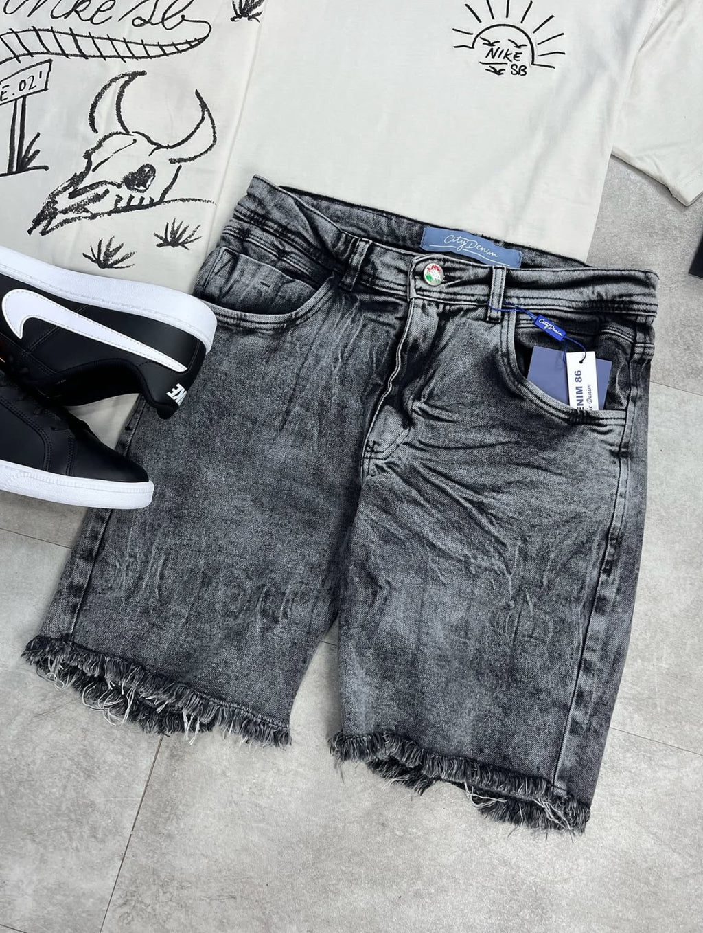 Kit Nike + Bermuda jogador + Tênis Nike