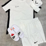 Kit Nike Academy + Boné Nadal + Chinelo Victori One