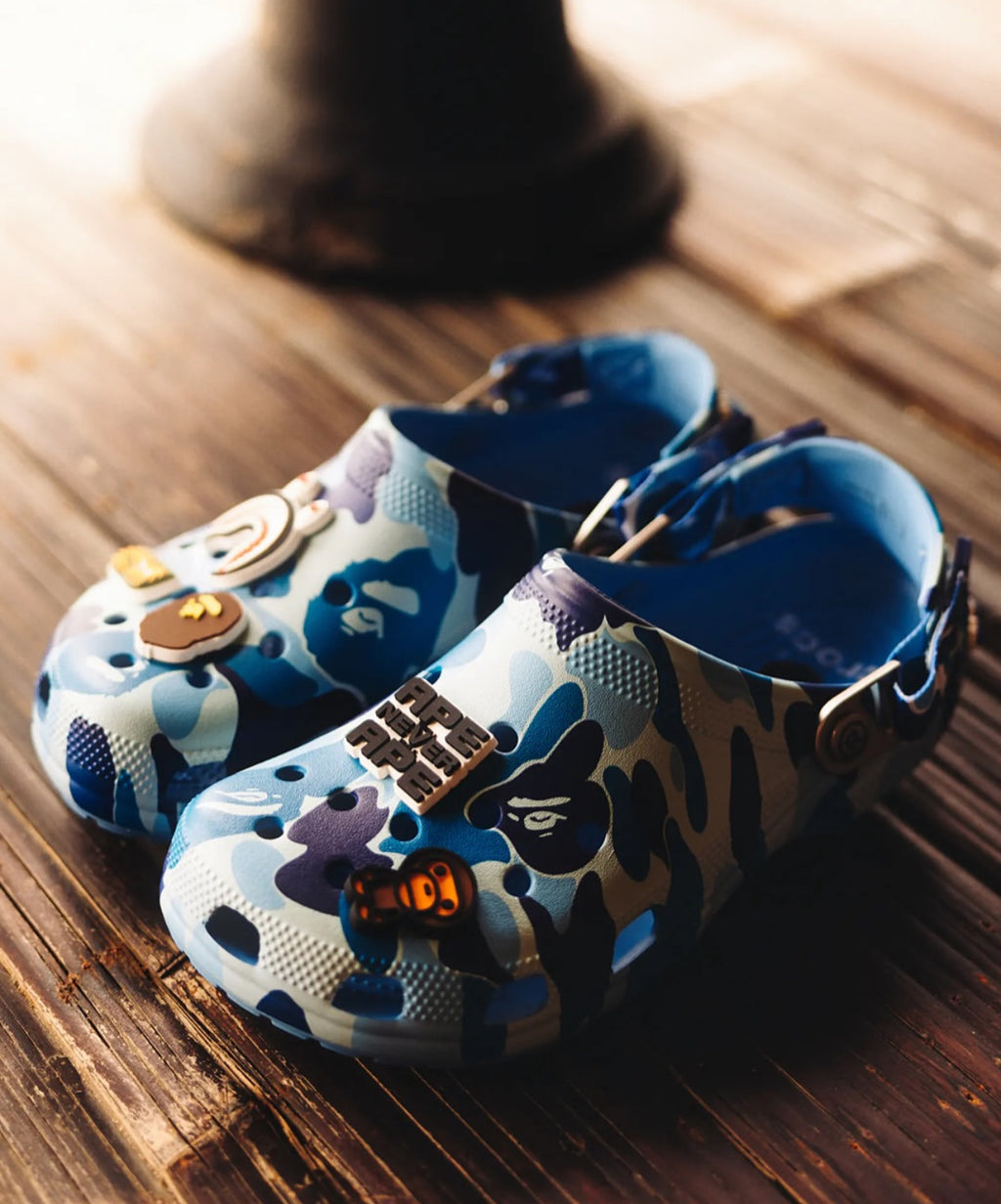 BAPE x Crocs Classic Clog Blue