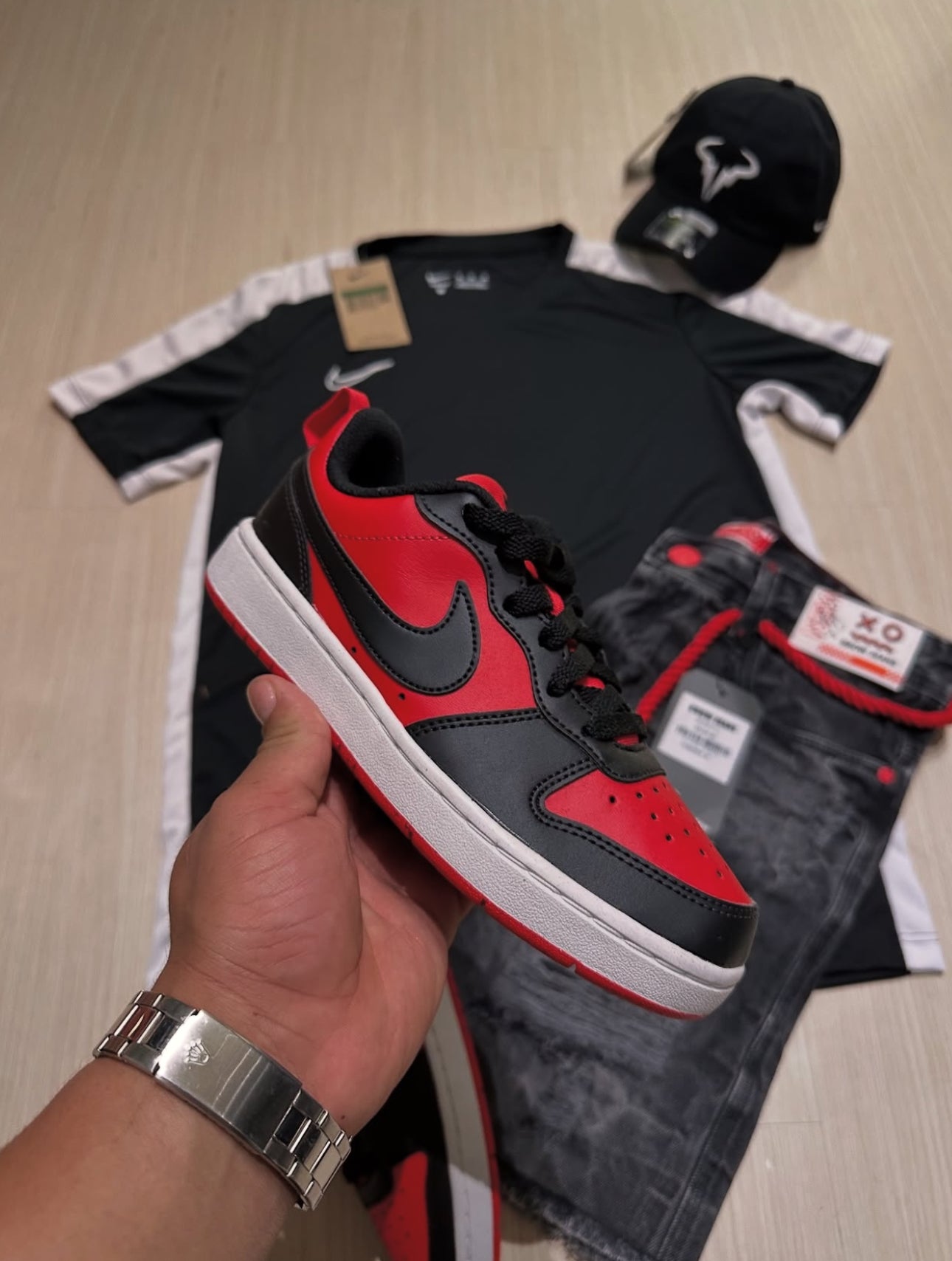 Kit Nike Jogador Academy + tênis