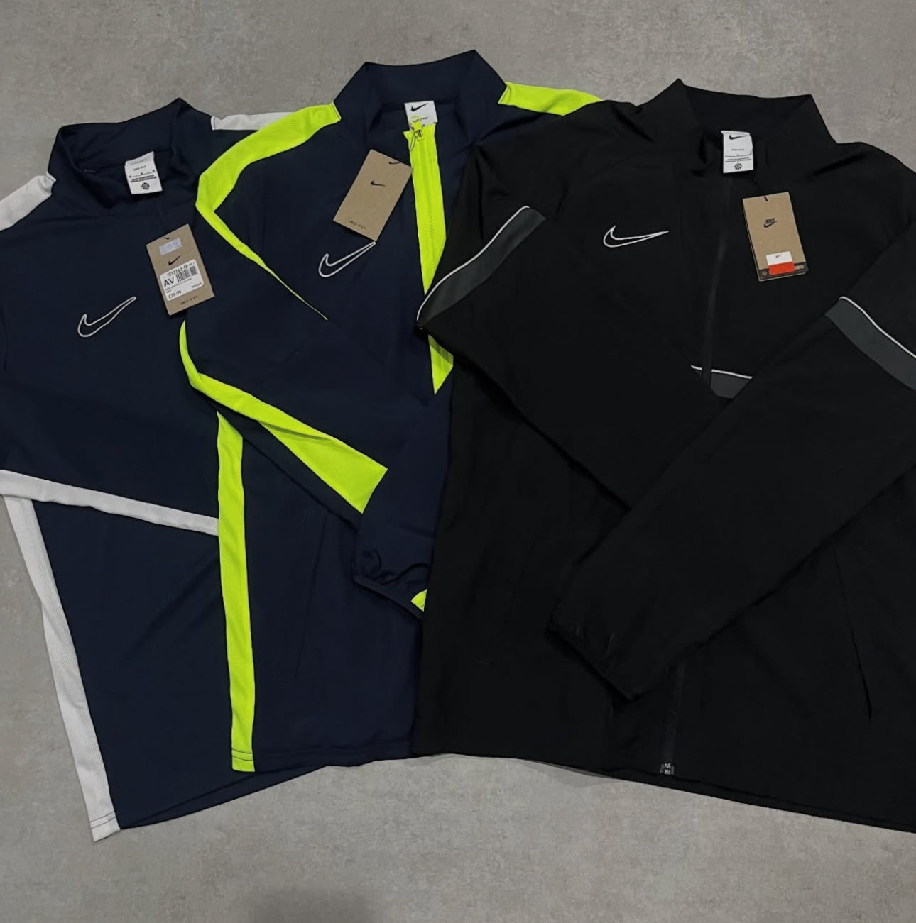 KIT 3 Agasalho Nike Academy Dri-Fit