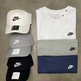 Kit NK Combo Camisetas e Bonés (6 Peças)